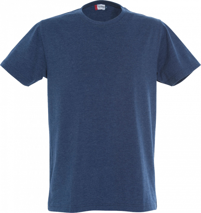 Clique - Klassisk Bomulds T-Shirt - Blå