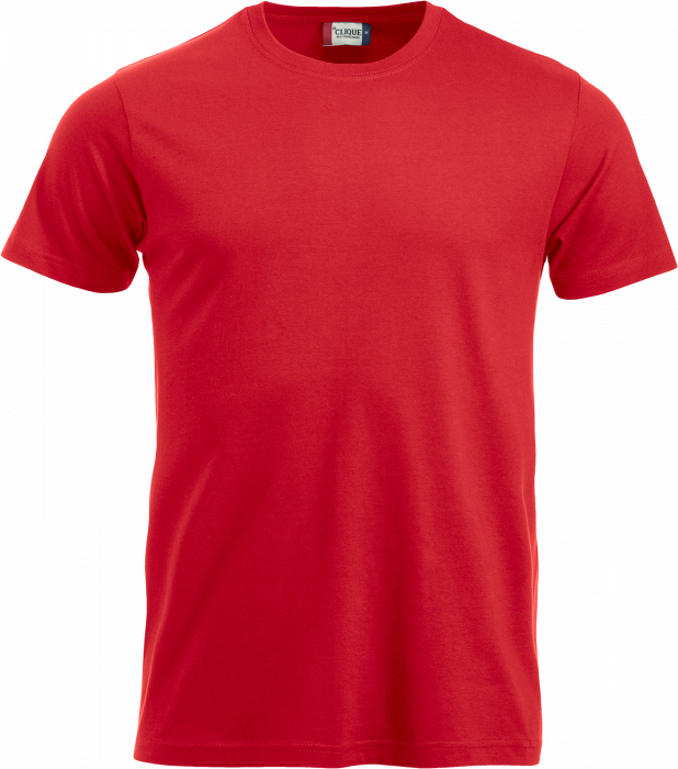 Clique - Klassisk Bomulds T-Shirt - Rød