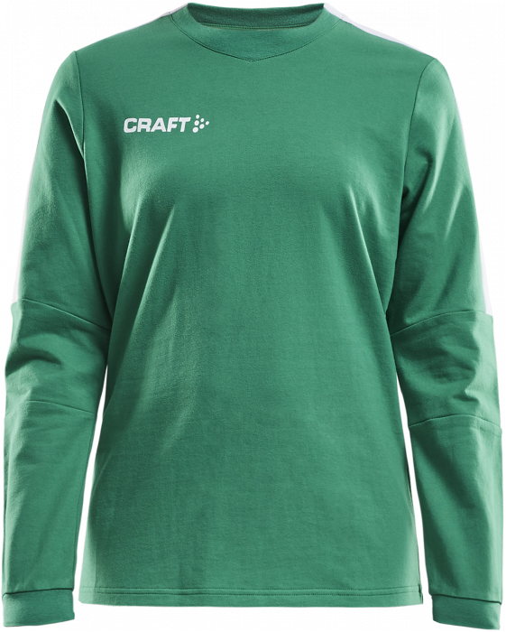 Craft - Progress Målmands Sweatshirt Dame - Grøn & hvid