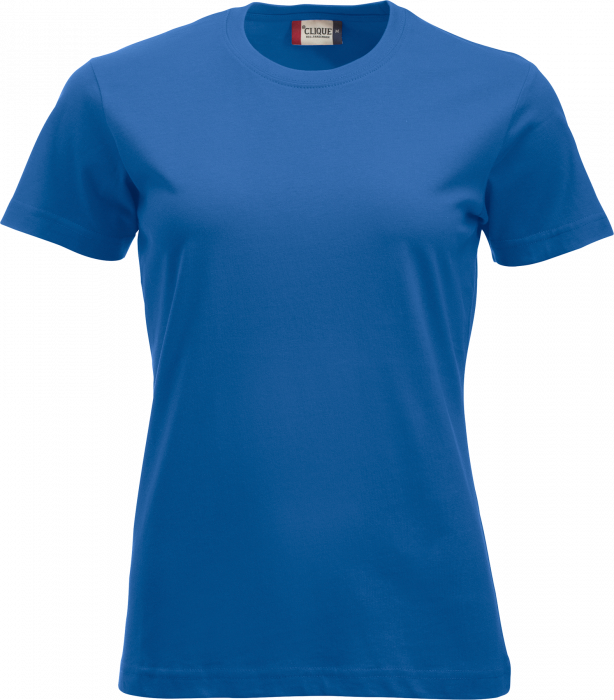 Clique - Klassisk Bomulds T-Shirt Dame - Royal blå